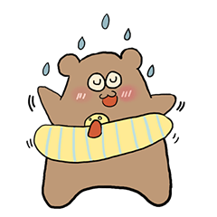[LINEスタンプ] Cookie Brown
