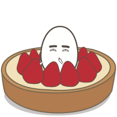 [LINEスタンプ] Mr.egg-Dessert party