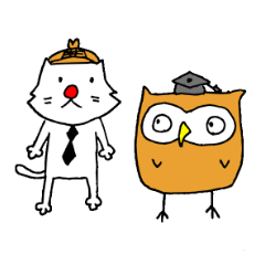 [LINEスタンプ] 肉球探偵と宿敵のモリフクロウ教授