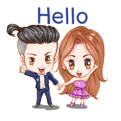 [LINEスタンプ] Best and Jenny, the couple！