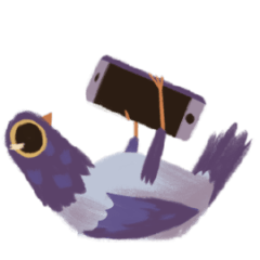 [LINEスタンプ] Trash Doves (non-animated)