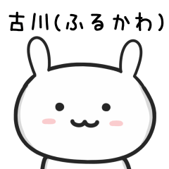 [LINEスタンプ] 古川さんが使うウサギのスタンプの画像（メイン）