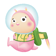 [LINEスタンプ] Pink Cucumber