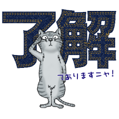 [LINEスタンプ] ネコと漢字二字