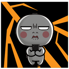 [LINEスタンプ] I see pictures and text on the phone