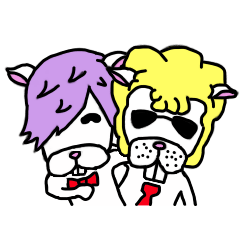 [LINEスタンプ] ふーくん＆アル太