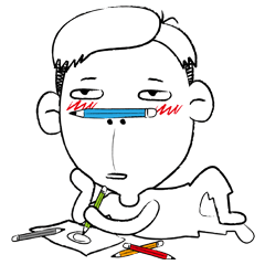 [LINEスタンプ] 13's lazy boy