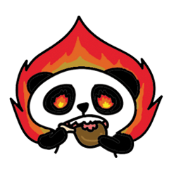 [LINEスタンプ] Mr.Panda, so what ？