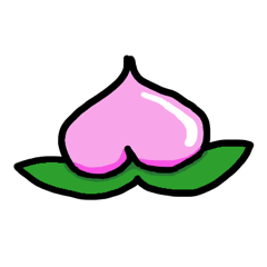 [LINEスタンプ] かわいい桃