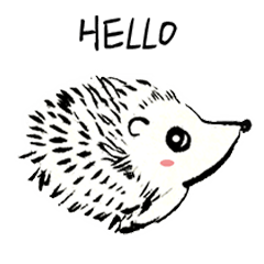 [LINEスタンプ] Hedgehog Baby