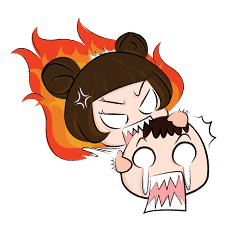 [LINEスタンプ] My Hot Head Girl