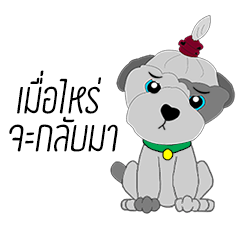 [LINEスタンプ] Khaiwhan a little dog