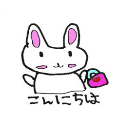 [LINEスタンプ] でぴょんズ うさぎ