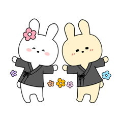 [LINEスタンプ] 天理教 仲良しウサギ兄弟