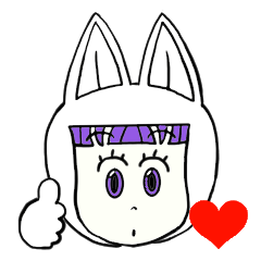 [LINEスタンプ] Pretty Bunny Super Q Family