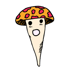 [LINEスタンプ] Little Mushroom Dung Dung