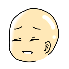 [LINEスタンプ] A funny bald man