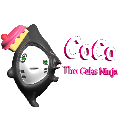 [LINEスタンプ] Coco The Cake Ninja