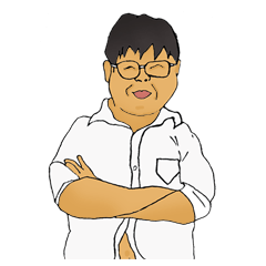 [LINEスタンプ] Not a FAT GUY