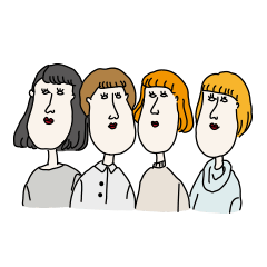 [LINEスタンプ] アゴ女学生の日常