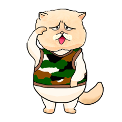 [LINEスタンプ] Cat Army