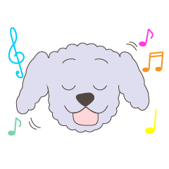 [LINEスタンプ] 英語でおしゃべりトイプードル