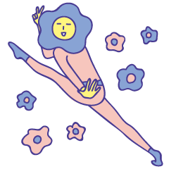 [LINEスタンプ] DiamondDaisy- flower man