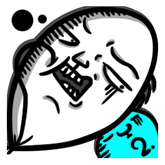 [LINEスタンプ] Baballoon in any moment！ Face so itch！