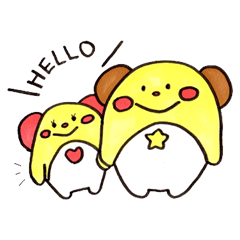 [LINEスタンプ] ぽんぽわ村の仲間たち
