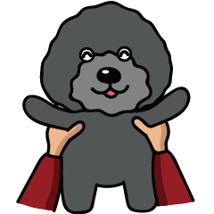 [LINEスタンプ] 黒犬の日常生活