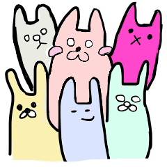 [LINEスタンプ] うさうさウサギズム