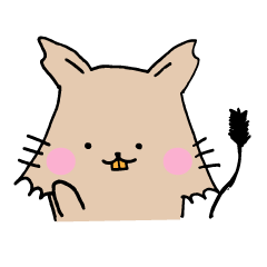[LINEスタンプ] ゆるいデグーさん