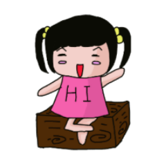 [LINEスタンプ] cute girl flower