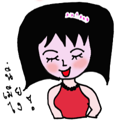[LINEスタンプ] angry wife with big headの画像（メイン）