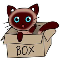 [LINEスタンプ] Caramel Siamese Cat