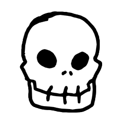 [LINEスタンプ] skeletonkung