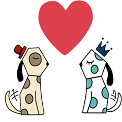 [LINEスタンプ] Doggy Dot