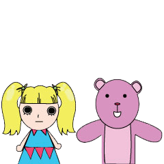 [LINEスタンプ] LALA ＆ PINK BEAR