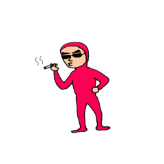 [LINEスタンプ] ピンクタイツ男