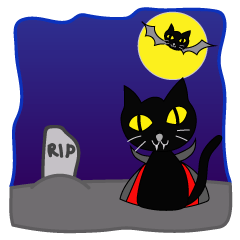 [LINEスタンプ] Catcular: The vampire cat