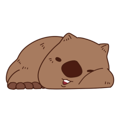 [LINEスタンプ] ウォンバット スタンプ