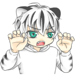 [LINEスタンプ] 白虎くん