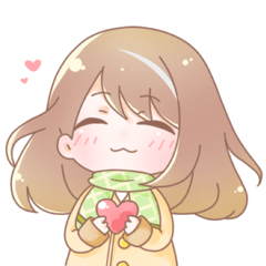 [LINEスタンプ] Cute Aquarius girl