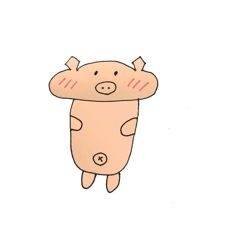 [LINEスタンプ] おデブな豚さん
