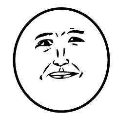 [LINEスタンプ] しっくりくる顔