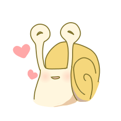 [LINEスタンプ] 優しい笑顔のカタツムリさん