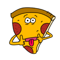 [LINEスタンプ] Mr.big pizzaのスタンプの画像（メイン）
