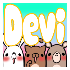 [LINEスタンプ] DEVI's exclusive stickerの画像（メイン）