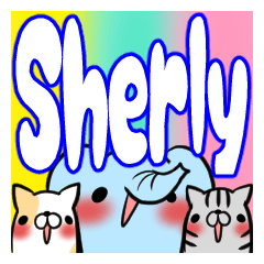 [LINEスタンプ] SHERLY's exclusive stickerの画像（メイン）