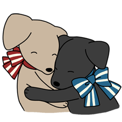 [LINEスタンプ] めい＆でん【①/日常】